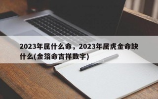 2023年属什么命，2023年属虎金命缺什么(金箔命吉祥数字)