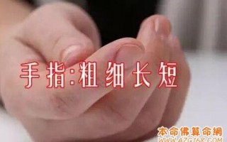 手指外型算命(手指长度算命图解)